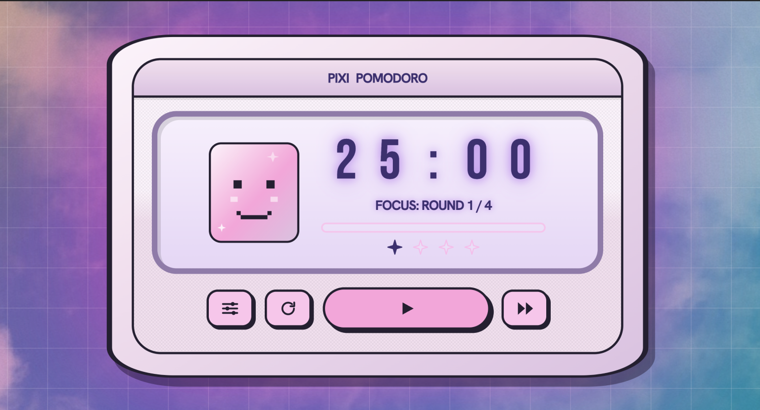 Pixi Pomodoro: Y2K Study Timer